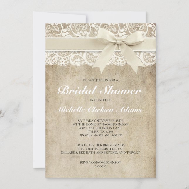 Cordón antiguo nupcial de la invitación el | de la (Anverso)