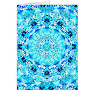 Cordón de la aguamarina, mandala delicada,