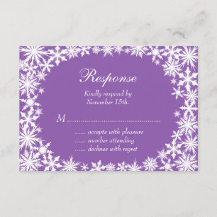 Cordón del invierno en RSVP púrpura