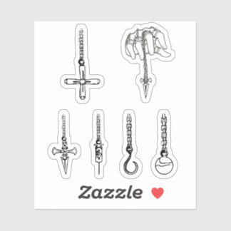 cordones de kurapika cazador x paquete de pegatina