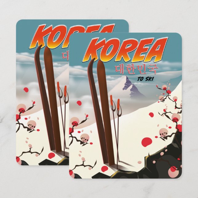 Corea para esquiar (Anverso / Reverso)