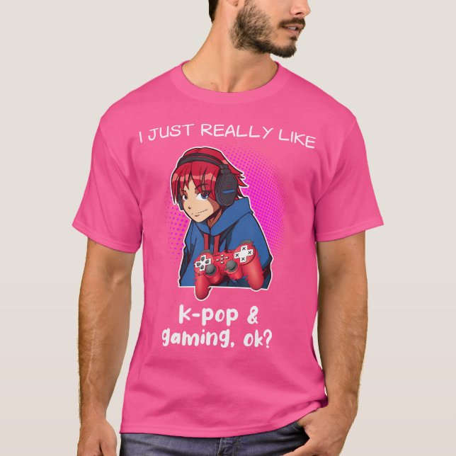 Coreano de videojuegos de camiseta de música K-Pop (Anverso)