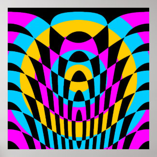 Corey Tiger 80s Arte Óptico Vintage