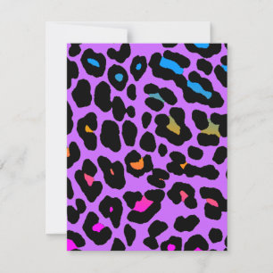 Corey Tiger 80s Manchas de Leopardo (Púrpura)