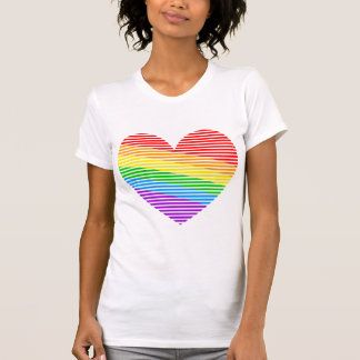 Corey Tiger 80's Rainbow Stripe Heart Tank Top