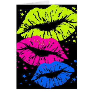 Corey Tiger 80s Vintage Labios y Estrellas Besos