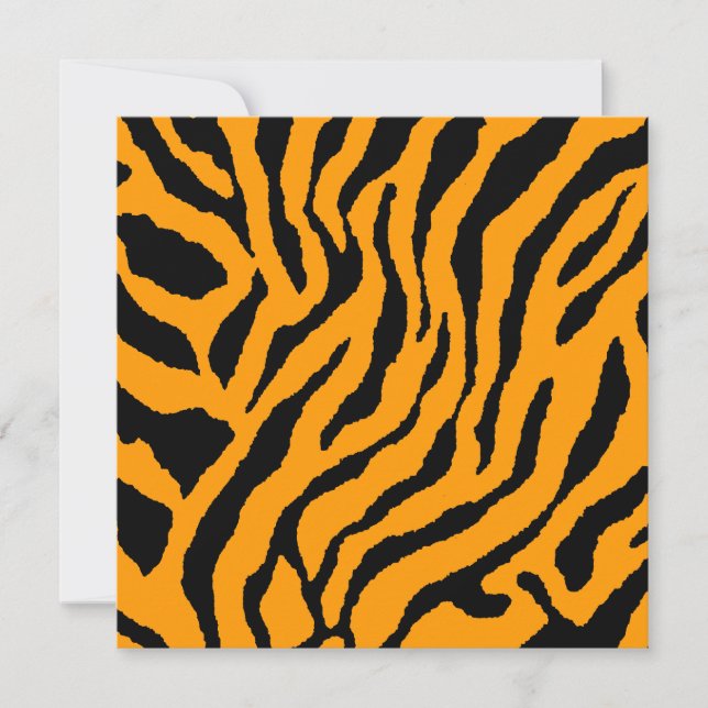 Corey Tiger Rayas de Tigre de los 80 (Naranja) (Anverso)