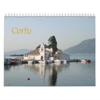 CORFU, calendario de pared de GRECIA