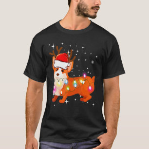 Corgi Camiseta de Navidad Reno