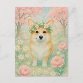 Corgi Corgi Primavera galés Corgi Reina postal