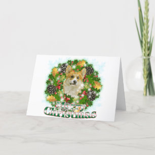 Corgi de las Felices Navidad