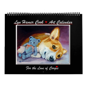 Corgi del amor del calendario del Corgi Galés del
