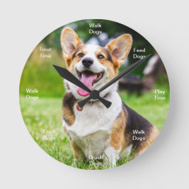 Corgi del Reloj de pared de perro