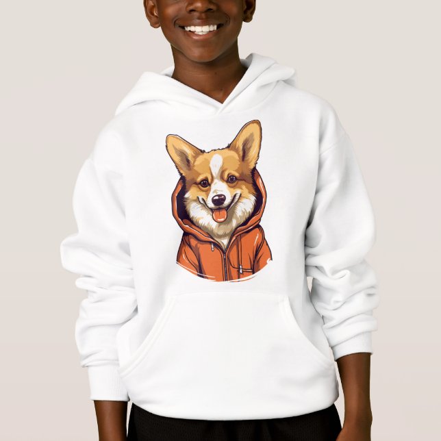 Corgi Divertido con Sudadera (Anverso)