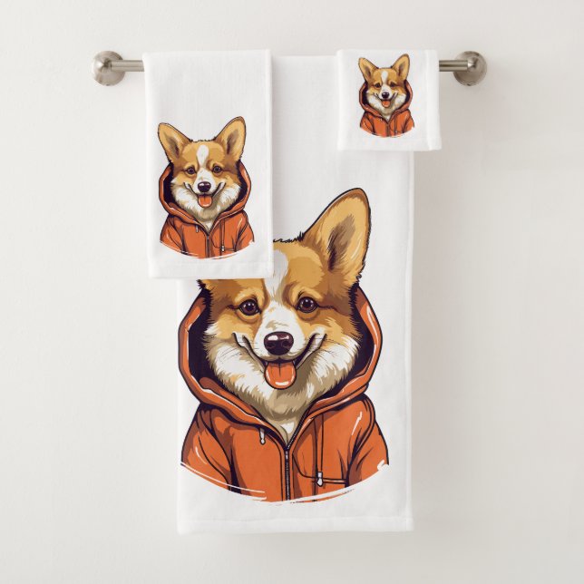 Corgi Divertido con Sudadera (In situ)