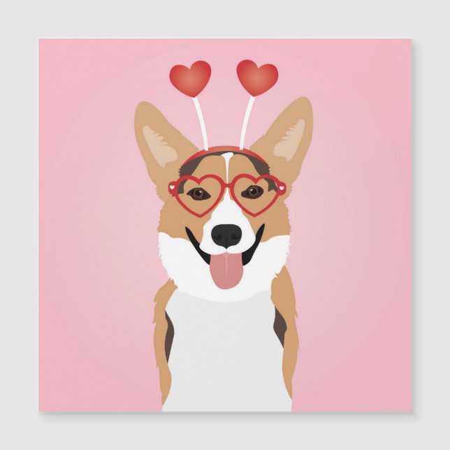 Corgi Dog Día de San Valentín (Anverso)