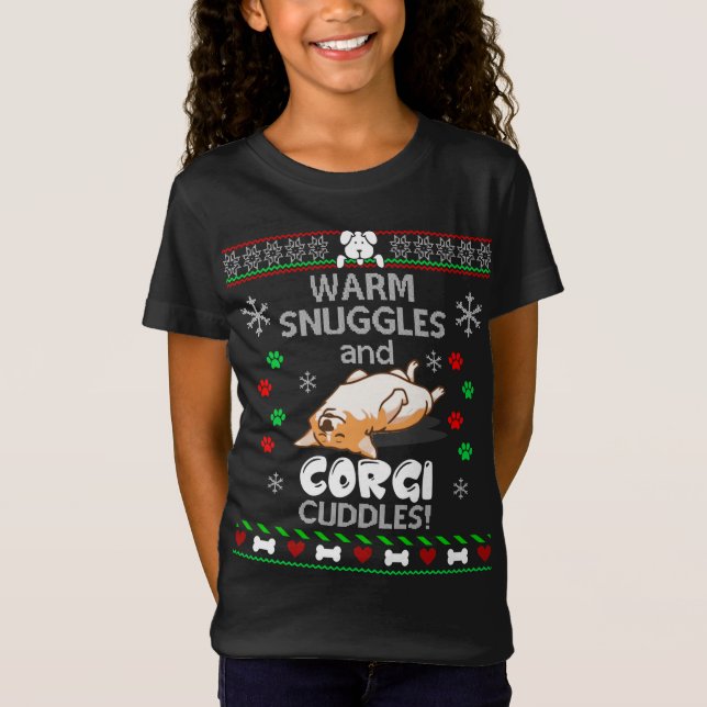 Corgi Dog Navidades feos suéter (Anverso)