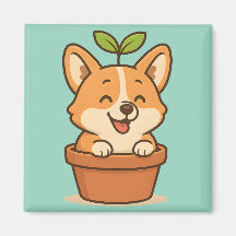 Corgi en imanes de ollas | Decoración De Cocina Cu