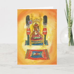 Corgi King galés - Tarjeta de cumpleaños feliz