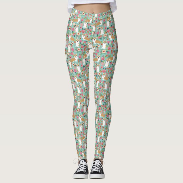 Corgi Leggings - adorables y divertidos regalos de (Anverso)
