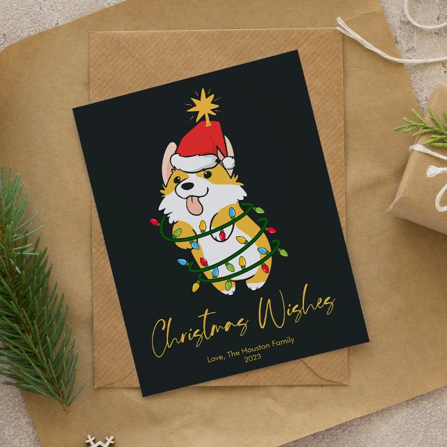 Corgi Lindo Árbol Navidad Plano (Subido por el creador)