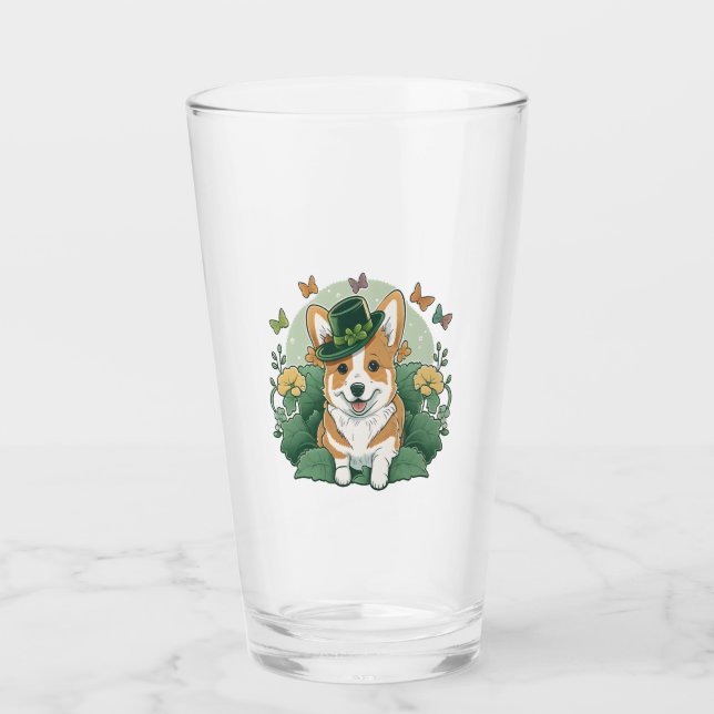 Corgi Lover Shamrock Feliz Día de St Patrics (Anverso)