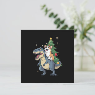 Corgi Navidad Dinosaurio Árbol Rex Fiesta Navidad 