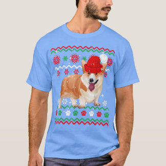 Corgi Navidades Perro estilo suéter feo navideño