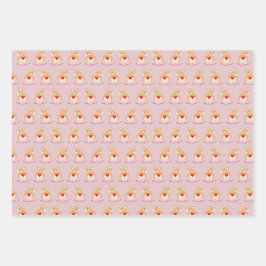Corgi - Papel envuelto de perro de San Valentín