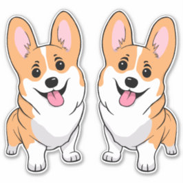 Corgi Pegatina