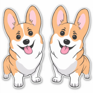 Corgi Pegatina
