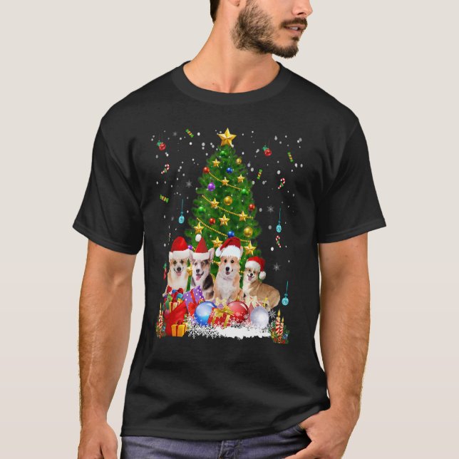 Corgi Perros Árbol de Navidad Sweater Xmas Perro C (Anverso)