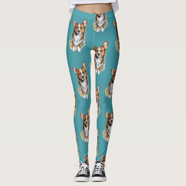 Corgi Pup Leggings (Anverso)