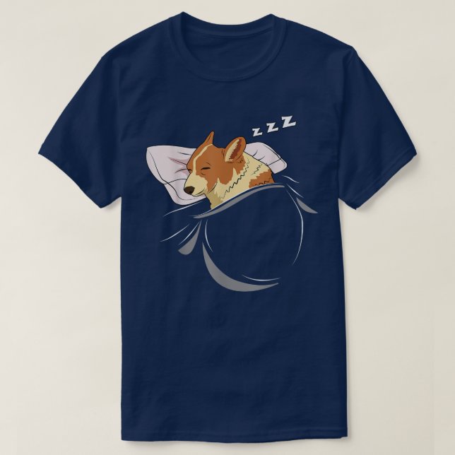 Corgi Sleep Sleeping Pyjamas Top Gift Corgi  (Diseño del anverso)