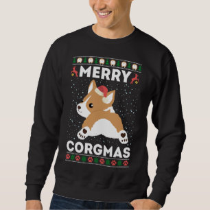 Corgi Ugly Navidades Sweater Style Merry Corgmas S
