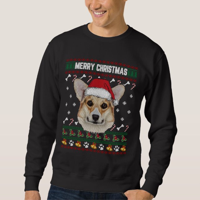 Corgi Ugly Xmas Sweater Merry Christmas 871 (Anverso)