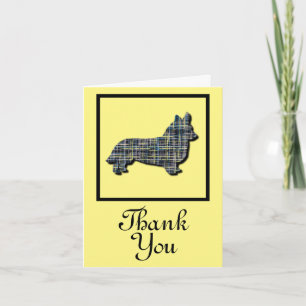 Corgi Welsh Dog Gracias Tarjeta De Saludo