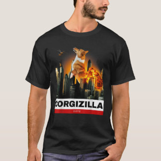 CORGIZILLA Camiseta Corgi divertida para los amant