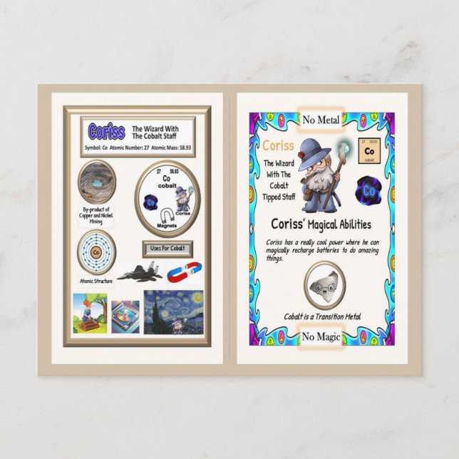 Coriss - Tarjeta de venta de cobalto (Anverso)