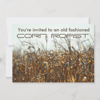 Corn Roast, Campo De La Invitación De Otoño De Maí