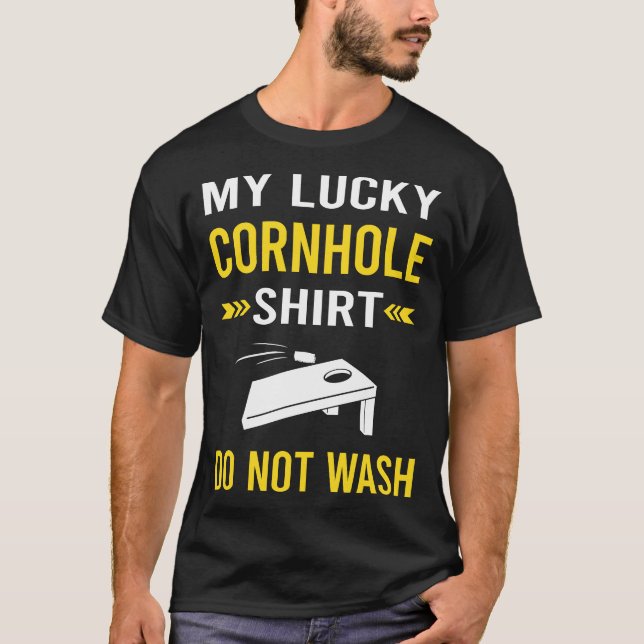 Cornhole de camisetas con suerte (Anverso)