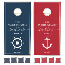 Cornhole House Family Beach Set con Apellido