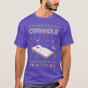 Cornhole Navidades feos suéter vacaciones felices
