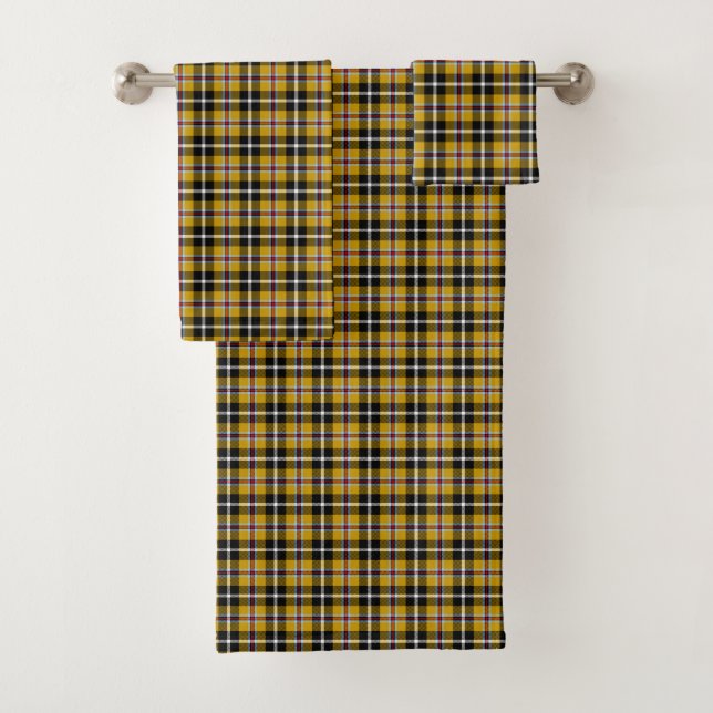 Cornish National Tartan Yellow and Black Planteado (In situ)