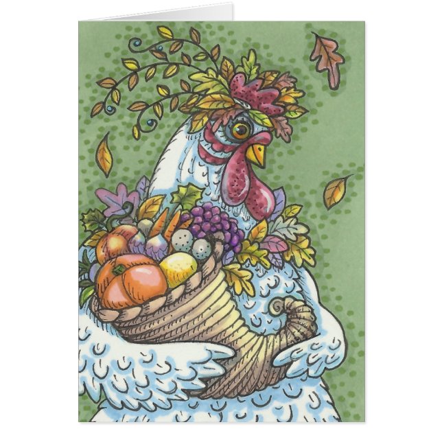 CORNUCOPIA HEN, GRACIAS A LA TARJETA DE REETING Bl (Frente)