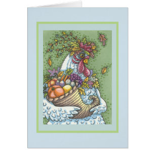 CORNUCOPIA HEN, GRACIAS A LA TARJETA DE REETING Bl