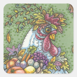 CORNUCOPIA HEN, GRACIAS A LOS PEGATINAS DE CHICKEN