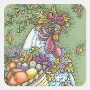 CORNUCOPIA HEN, GRACIAS A LOS PEGATINAS DE CHICKEN
