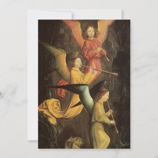 Coro de ángeles de Simon Marmion, arte renacentist (Anverso)