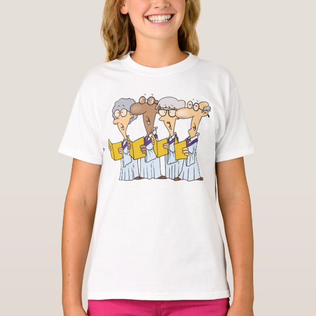Coro de la Iglesia cantando camiseta (Anverso)
